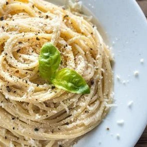 Hearts of Palm Spaghetti in Creamy Mac & Cheese Sauce