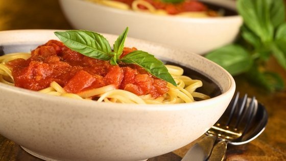 Hearts of Palm Spaghetti Pomodoro