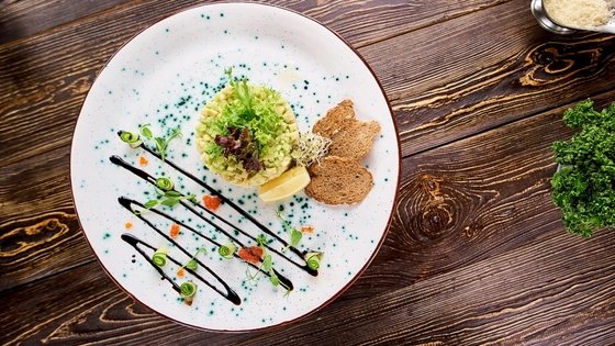 Hearts of Palm Tartar with Avocado Mousse