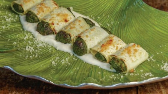 Hearts of Palm Cannelloni Ricotta Spinach