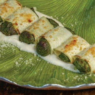 Hearts of Palm Cannelloni Ricotta Spinach