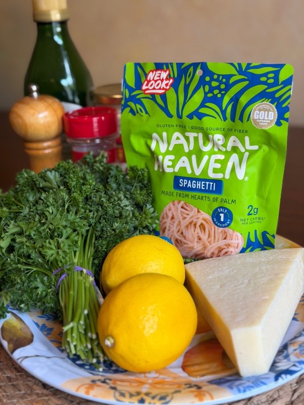 Creamy Lemon Parmesan Hearts of Palm Pasta