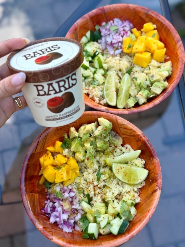 Summer Rice Bowl with Mango Citrus Dressing