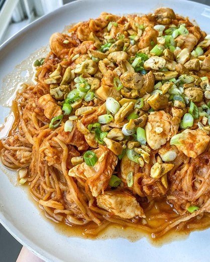 Thai inspired noodle dish by Mad About Food