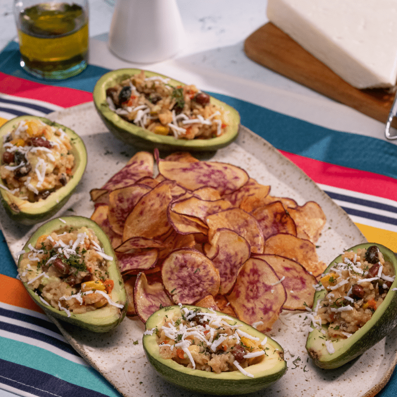 Stuffed Avocados with Southwest Rice