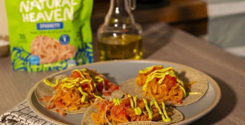 Hearts of Palm Spaghetti Tacos