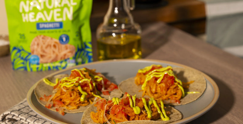 Hearts of Palm Spaghetti Tacos