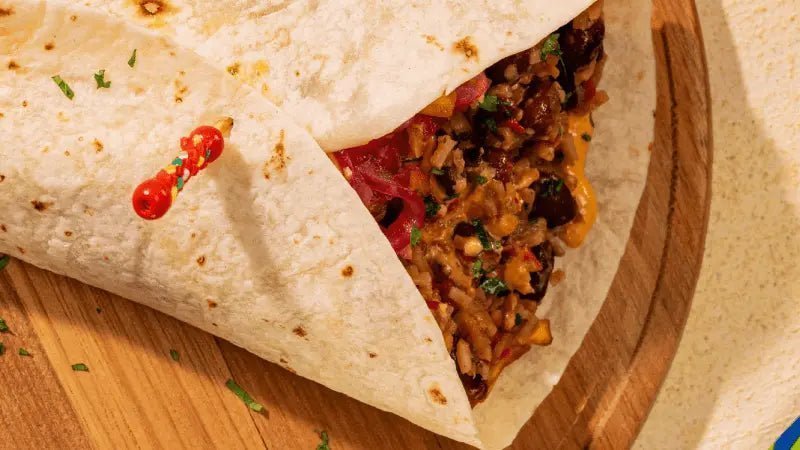 CUBAN-RICE-Burrito-with-Aji-Amarillo-Sauce Natural Heaven