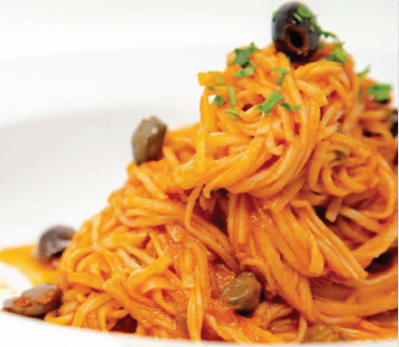 Natural Heaven Vegan Spaghetti Puttanesca - By Chef Nicola