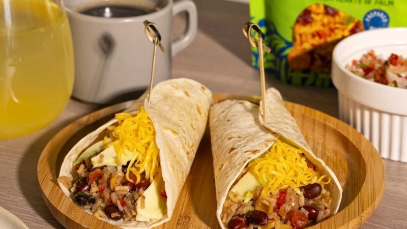 Tacos with Natural Heaven Hearts of Palm Congri