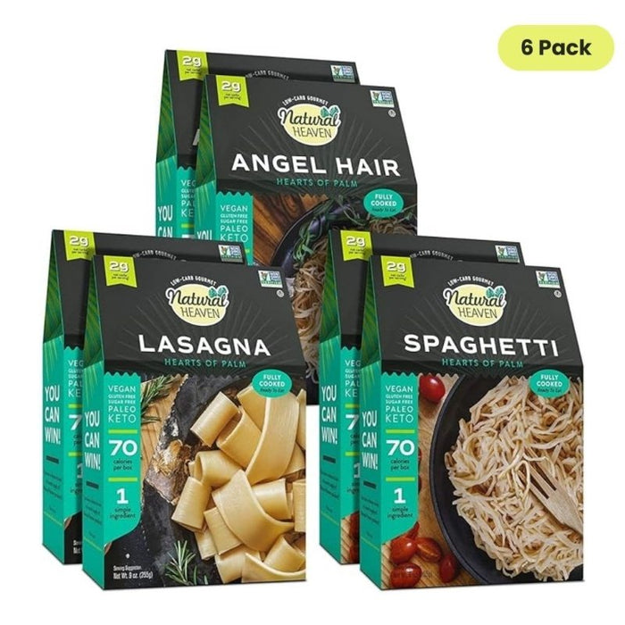 Variety Pasta - Hearts of Palm - 6 count