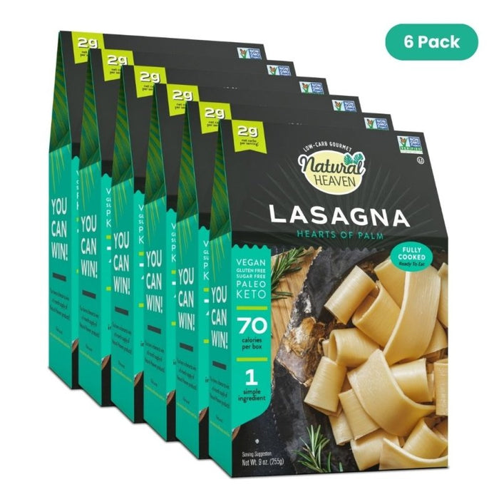 Lasagna - Hearts of Palm Pasta - 6 count, 54oz (255g) eachen