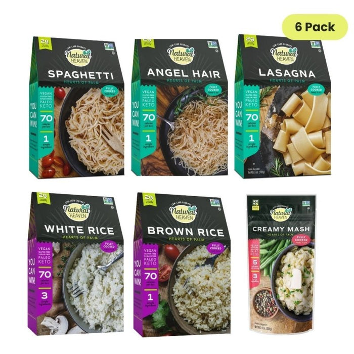 New Bundle Variety Pasta and Sides - 6 count, 54oz (255g) - Keto, Low Carb & Gluten-Free