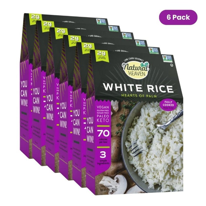 White Rice - Hearts Of Palm Rice - 6 count, 54oz (255g) each