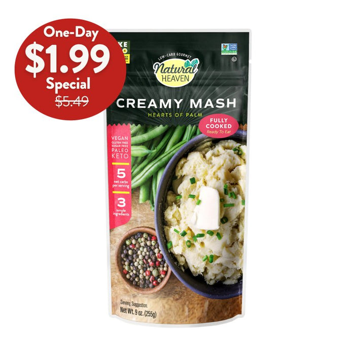 Creamy Mash - Hearts of Palm - 1 count, 09oz (255g) each - Keto, Low Carb & Gluten-Free*